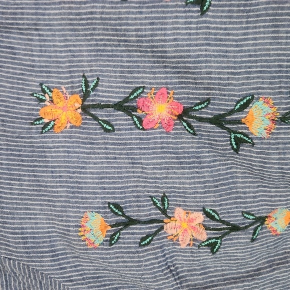 Savanna Jane Plus Embroidered Boho Blouse - Picture 4 of 5